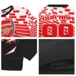 Personalized Arsenal Pixel Flow Red Black Sweater Best Selling