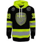 Personalized Arsenal Safety Motif Black Neon Green Hoodie Best Selling