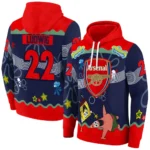 Personalized Arsenal Spongebob Patrick Star Red Navy Hoodie Best Selling