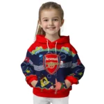 Personalized Arsenal Spongebob Patrick Star Red Navy Hoodie Best Selling