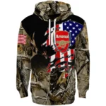 Personalized Arsenal Tree Camo Hoodie Best Selling