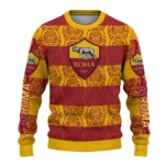 Personalized As Roma Bulldog Motif Sweater Best Selling