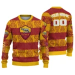 Personalized As Roma Bulldog Motif Sweater Best Selling
