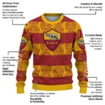 Personalized As Roma Bulldog Motif Sweater Best Selling