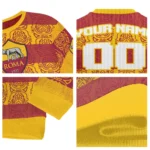 Personalized As Roma Bulldog Motif Sweater Best Selling