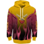 Personalized As Roma Flame Design Red Hoodie Best Selling