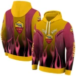 Personalized As Roma Flame Design Red Hoodie Best Selling