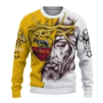 Personalized As Roma Jesus Tears Red White Sweater Best Selling