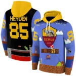 Personalized As Roma Mario Blue Black Hoodie Best Selling