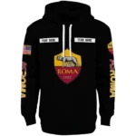 Personalized As Roma Punisher Skull Black Hoodie Best Selling