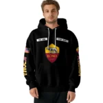 Personalized As Roma Punisher Skull Black Hoodie Best Selling