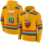 Personalized As Roma Rainbow Stripes Red Hoodie Best Selling