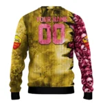 Personalized As Roma Skull Collage Red Sweater Best Selling
