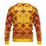 Personalized As Roma Snowflake Matrix Red Sweater Best Selling