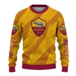 Personalized As Roma Stripe Motion Red Sweater Best Selling
