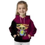 Personalized Aston Villa Baby Yoda Claret Black Hoodie Best Selling