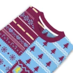 Personalized Aston Villa Christmastree Bands White Sweater Best Selling