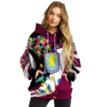 Personalized Aston Villa Puzzle Pieces Claret Hoodie Best Selling