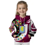 Personalized Aston Villa Puzzle Pieces Claret Hoodie Best Selling