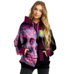 Personalized Aston Villa Skull Motif Claret Black Hoodie Best Selling