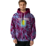 Personalized Aston Villa Tie Dye Pattern Claret Hoodie Best Selling
