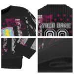 Personalized Aston Villa Vintage Usa Flag Black Sweater Best Selling