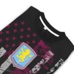 Personalized Aston Villa Vintage Usa Flag Black Sweater Best Selling