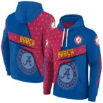 Personalized Barcelona Abstract Shape Blue Hoodie Best Selling