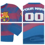 Personalized Barcelona Bulldog Motif Sweater Best Selling