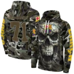 Personalized Barcelona Camo Skull Hoodie Best Selling