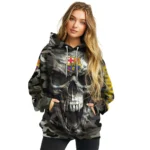Personalized Barcelona Camo Skull Hoodie Best Selling
