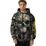 Personalized Barcelona Camo Skull Hoodie Best Selling
