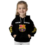 Personalized Barcelona Punisher Skull Black Hoodie Best Selling