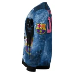 Personalized Barcelona Skull Collage Blue Sweater Best Selling