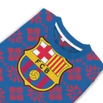 Personalized Barcelona Snowflake Matrix Blue Sweater Best Selling