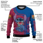 Personalized Barcelona Stitch Art Prints Blue Sweater Best Selling