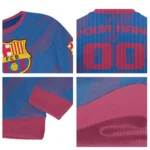 Personalized Barcelona Stripe Motion Blue Sweater Best Selling