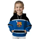 Personalized Barcelona Striped Pattern Blue Hoodie Best Selling