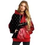 Personalized Bournemouth Abstract Shape Red Hoodie Best Selling