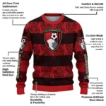 Personalized Bournemouth Bulldog Motif Sweater Best Selling