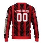 Personalized Bournemouth Chevron Rows Red Sweater Best Selling