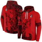Personalized Bournemouth Deer Silhouette Red Hoodie Best Selling