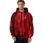 Personalized Bournemouth Deer Silhouette Red Hoodie Best Selling