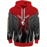 Personalized Bournemouth Flame Design Red Hoodie Best Selling