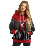 Personalized Bournemouth Flame Design Red Hoodie Best Selling