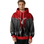 Personalized Bournemouth Flame Design Red Hoodie Best Selling