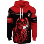 Personalized Bournemouth Grim Reaper Red Black Hoodie Best Selling
