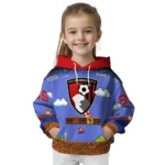 Personalized Bournemouth Mario Blue Black Hoodie Best Selling