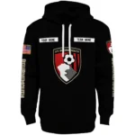 Personalized Bournemouth Punisher Skull Black Hoodie Best Selling