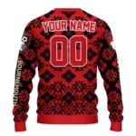 Personalized Bournemouth Snowflake Matrix Red Sweater Best Selling